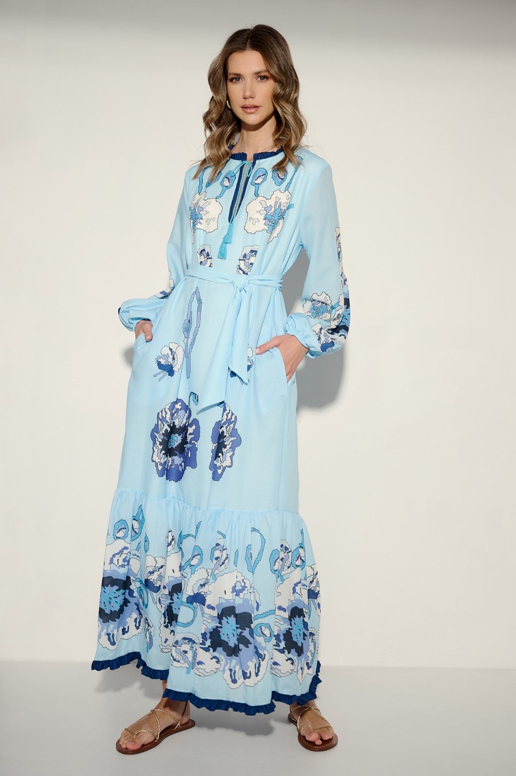 Cecilia in blue Long Dress - EIRIANNA the brand - My Precious Shop